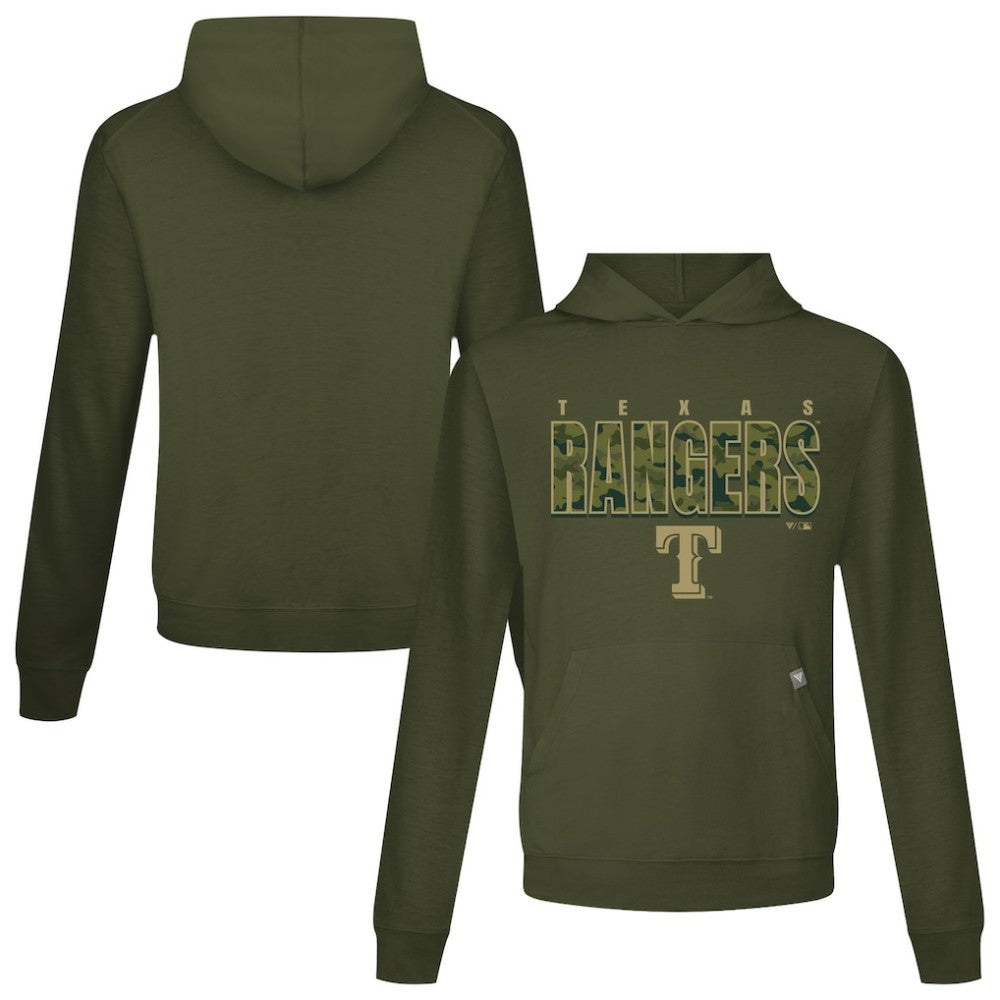 Green Texas Rangers Levelwear Relay Protect Pullover Hoodie