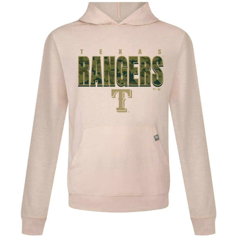 Khaki Texas Rangers Levelwear Relay Protect Pullover Hoodie
