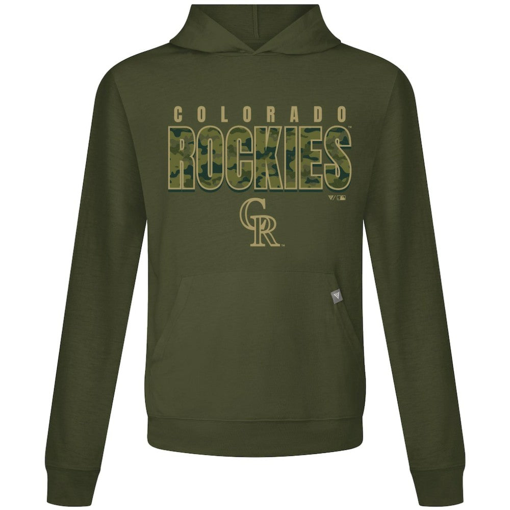 Green Colorado Rockies Levelwear Relay Protect Pullover Hoodie