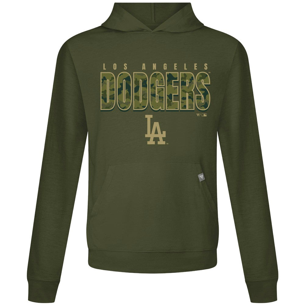 Green Los Angeles Dodgers Levelwear Relay Protect Pullover Hoodie