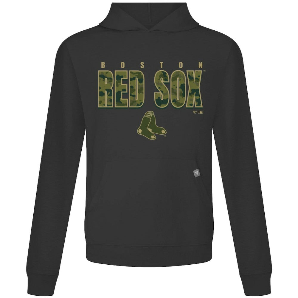Black Boston Red Sox Levelwear Relay Protect Pullover Hoodie