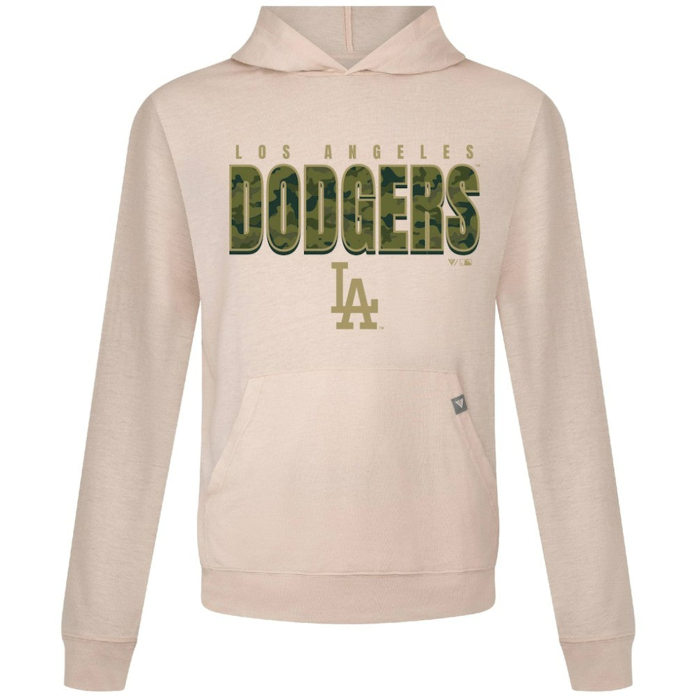 Khaki Los Angeles Dodgers Levelwear Relay Protect Pullover Hoodie