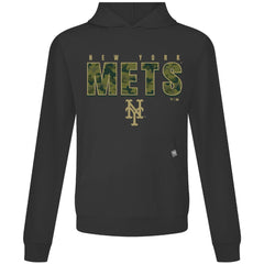 Black New York Mets Levelwear Relay Protect Pullover Hoodie