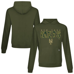 Green New York Mets Levelwear Relay Protect Pullover Hoodie