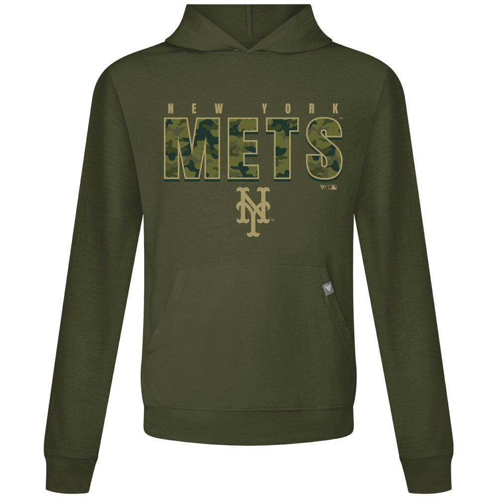 Green New York Mets Levelwear Relay Protect Pullover Hoodie