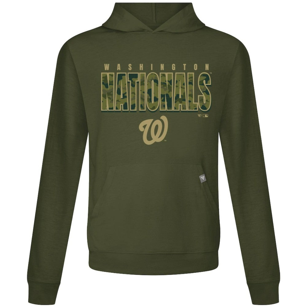 Green Washington Nationals Levelwear Relay Protect Pullover Hoodie