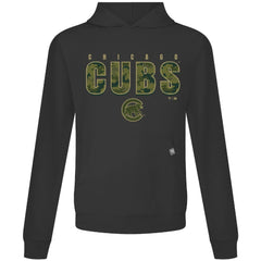 Black Chicago Cubs Levelwear Relay Protect Pullover Hoodie