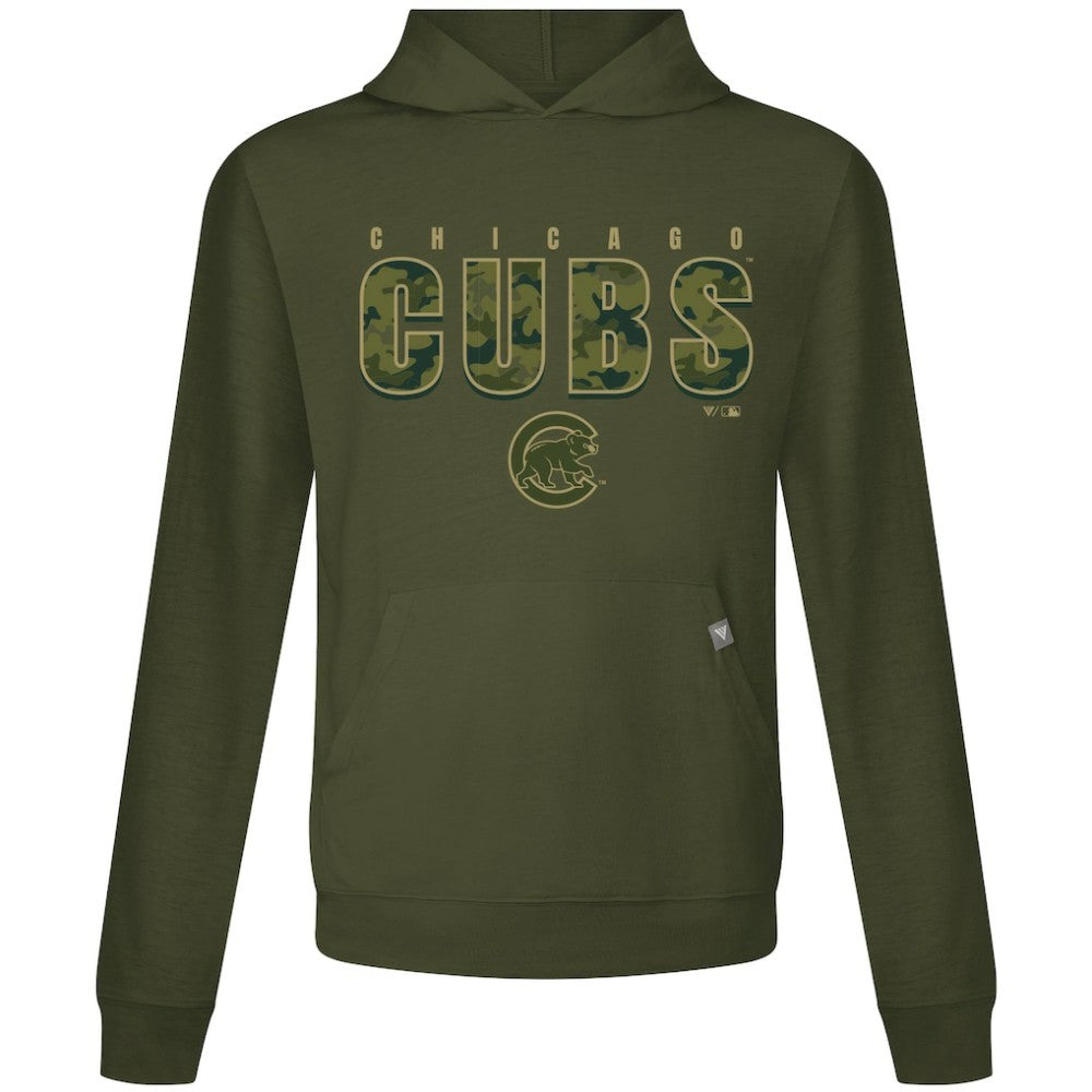 Green Chicago Cubs Levelwear Relay Protect Pullover Hoodie