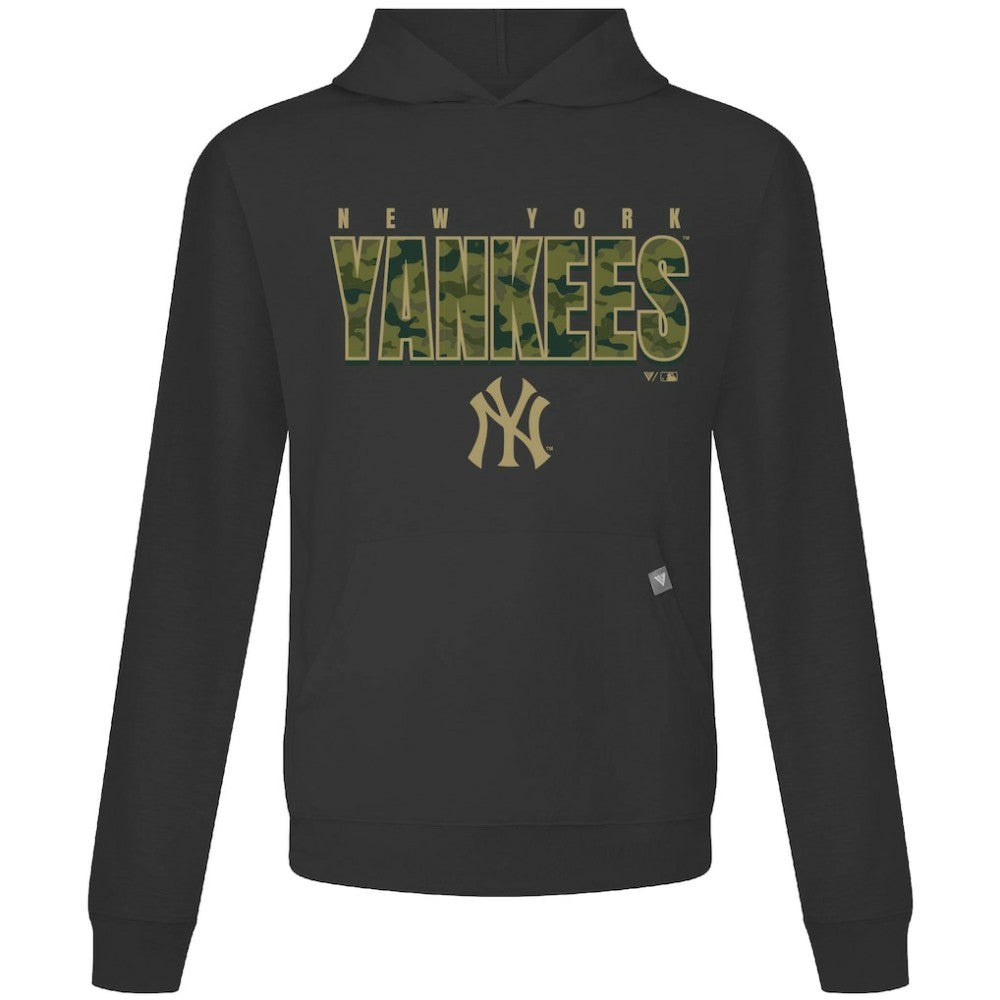 Black New York Yankees Levelwear Relay Protect Pullover Hoodie