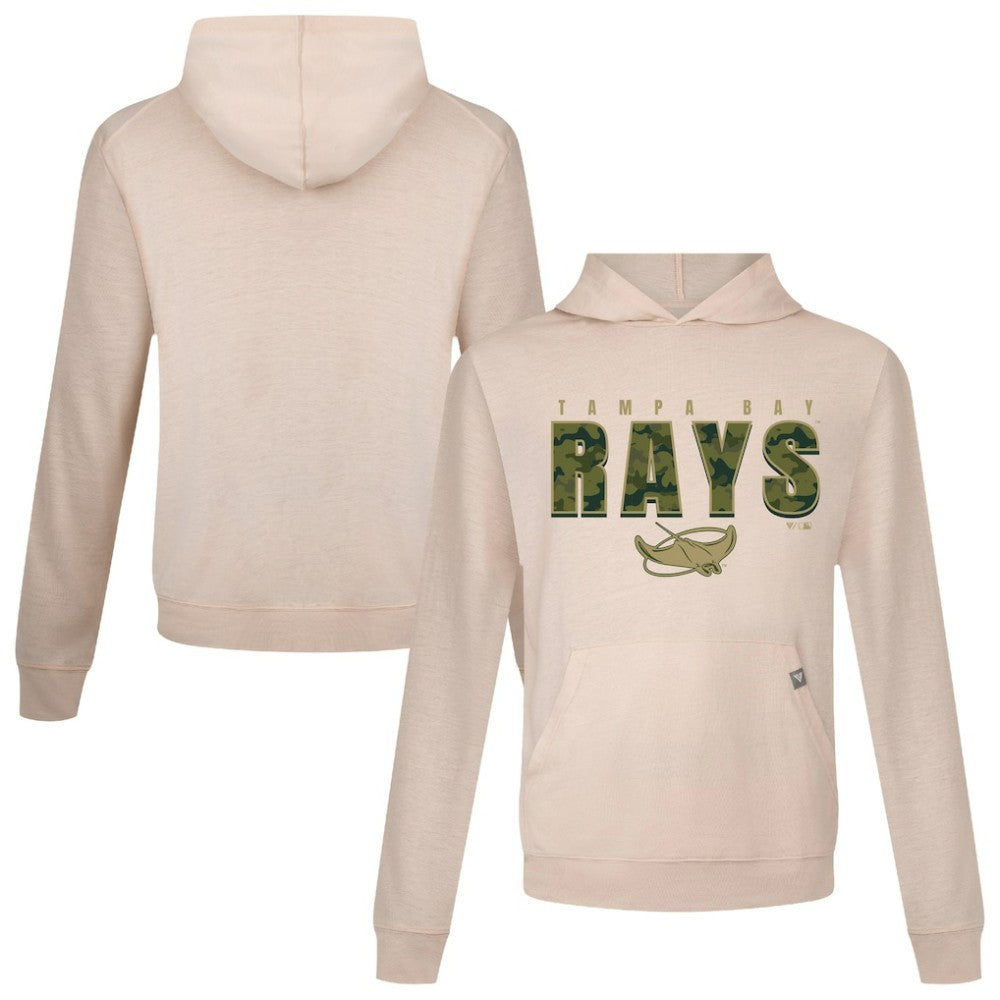 Khaki Tampa Bay Rays Levelwear Relay Protect Pullover Hoodie
