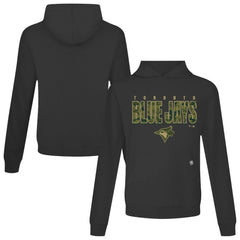 Black Toronto Blue Jays Levelwear Relay Protect Pullover Hoodie