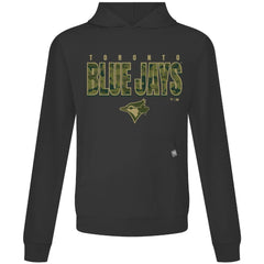 Black Toronto Blue Jays Levelwear Relay Protect Pullover Hoodie
