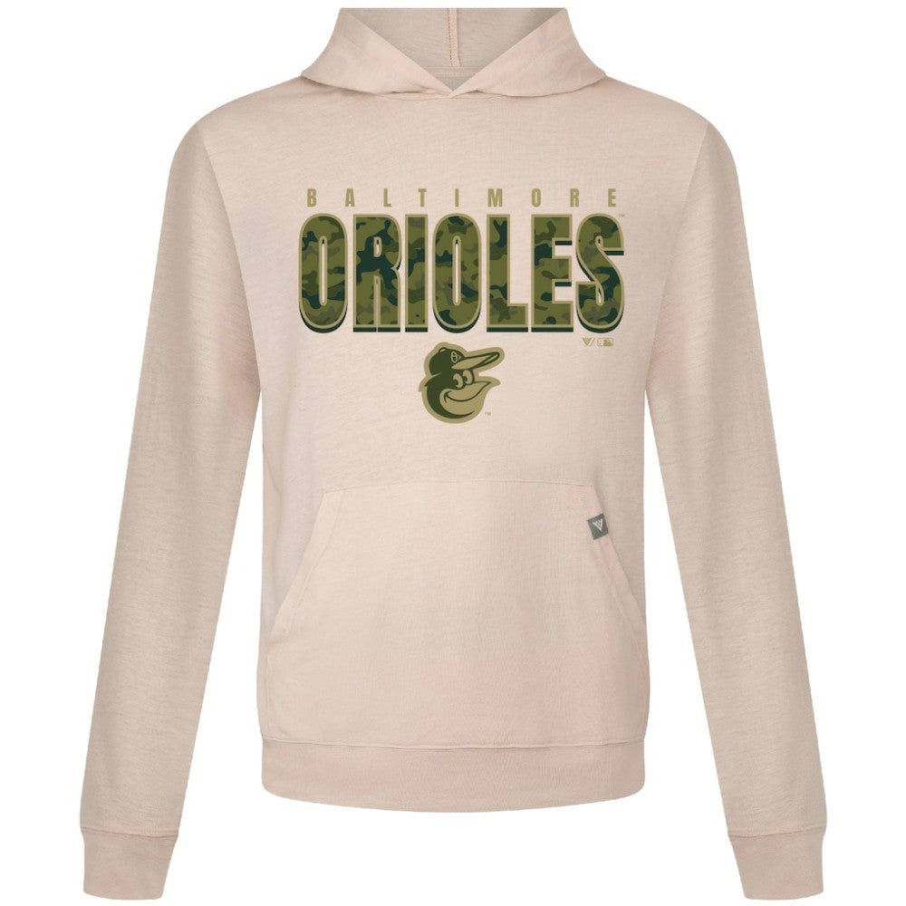 Khaki Baltimore Orioles Levelwear Relay Protect Pullover Hoodie