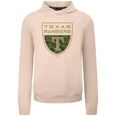 Khaki Texas Rangers Levelwear Mandate Buckler Tri-Blend Pullover Hoodie