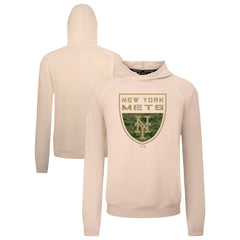 Khaki New York Mets Levelwear Mandate Buckler Tri-Blend Pullover Hoodie