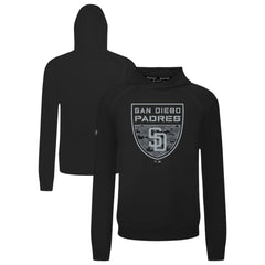 Black San Diego Padres Levelwear Mandate Buckler Tri-Blend Pullover Hoodie