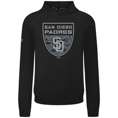 Black San Diego Padres Levelwear Mandate Buckler Tri-Blend Pullover Hoodie