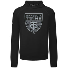 Black Minnesota Twins Levelwear Mandate Buckler Tri-Blend Pullover Hoodie