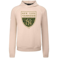 Khaki New York Yankees Levelwear Mandate Buckler Tri-Blend Pullover Hoodie
