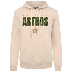 Khaki Houston Astros Levelwear Podium Protect Pullover Hoodie