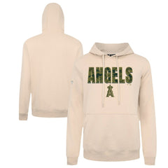 Khaki Los Angeles Angels Levelwear Podium Protect Pullover Hoodie