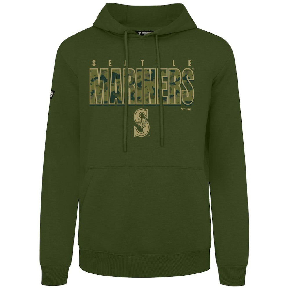 Green Seattle Mariners Levelwear Podium Protect Pullover Hoodie