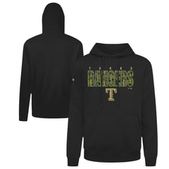 Black Texas Rangers Levelwear Podium Protect Pullover Hoodie