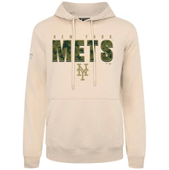 Khaki New York Mets Levelwear Podium Protect Pullover Hoodie