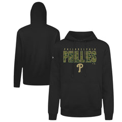 Black Philadelphia Phillies Levelwear Podium Protect Pullover Hoodie