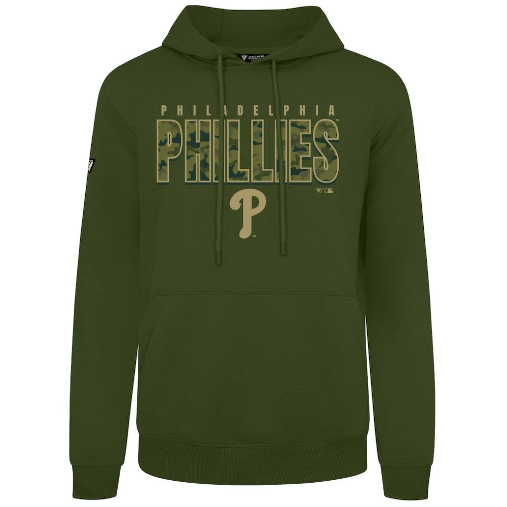 Green Philadelphia Phillies Levelwear Podium Protect Pullover Hoodie