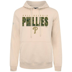 Khaki Philadelphia Phillies Levelwear Podium Protect Pullover Hoodie
