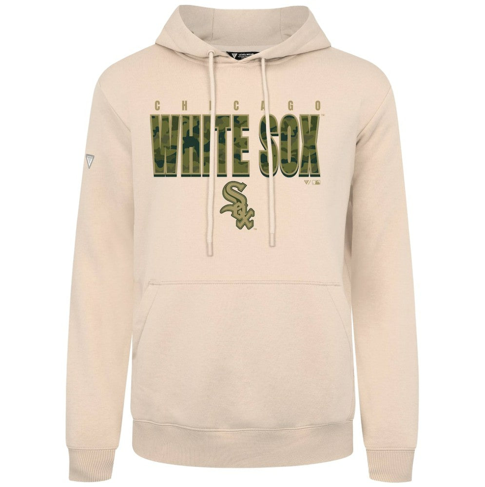 Khaki Chicago White Sox Levelwear Podium Protect Pullover Hoodie