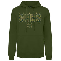 Green Chicago Cubs Levelwear Podium Protect Pullover Hoodie