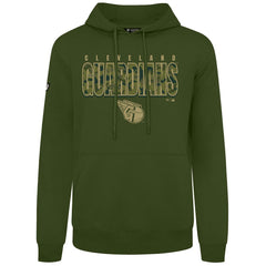 Green Cleveland Guardians Levelwear Podium Protect Pullover Hoodie