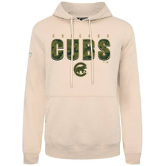 Khaki Chicago Cubs Levelwear Podium Protect Pullover Hoodie