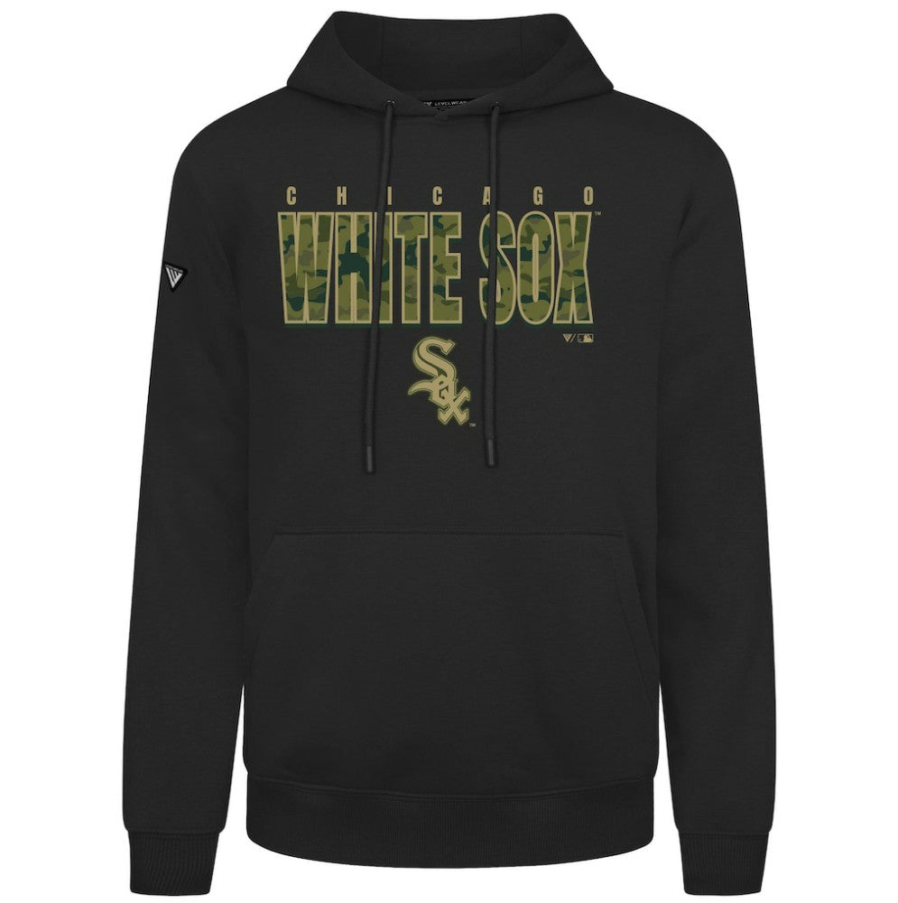Black Chicago White Sox Levelwear Podium Protect Pullover Hoodie