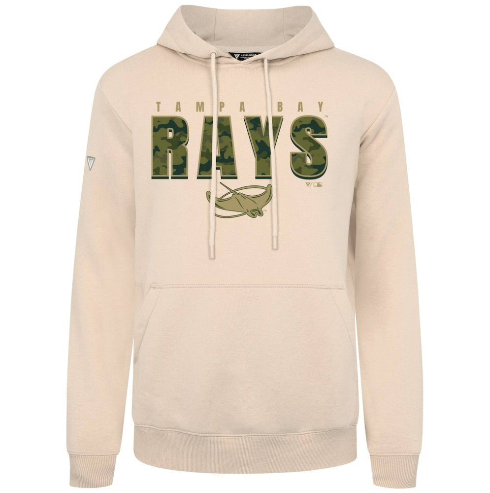 Khaki Tampa Bay Rays Levelwear Podium Protect Pullover Hoodie