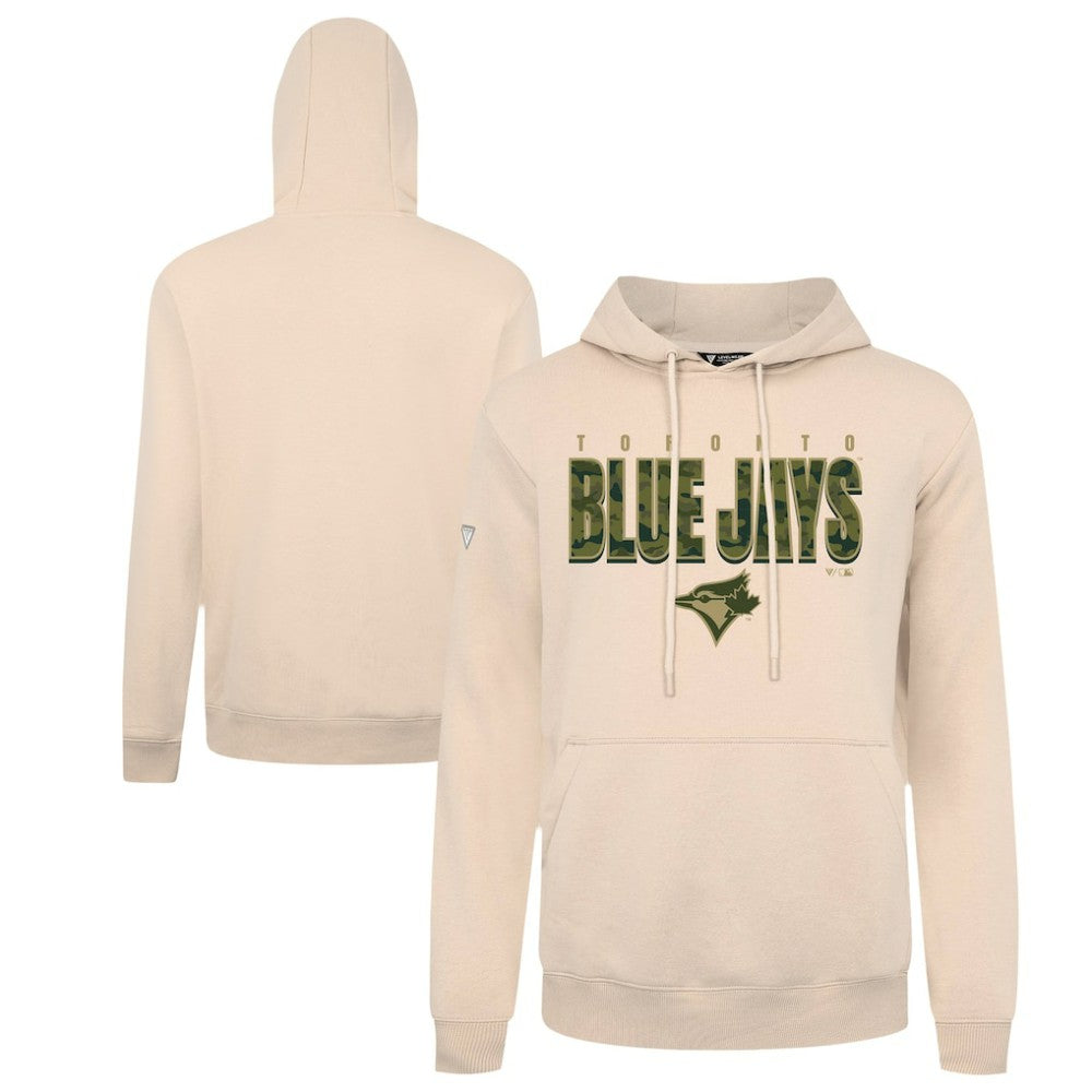 Khaki Toronto Blue Jays Levelwear Podium Protect Pullover Hoodie