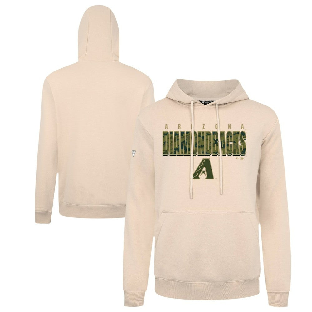 Khaki Arizona Diamondbacks Levelwear Podium Protect Pullover Hoodie