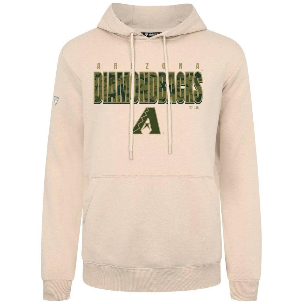 Khaki Arizona Diamondbacks Levelwear Podium Protect Pullover Hoodie