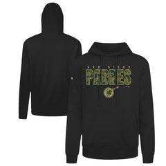 Black San Diego Padres Levelwear Podium Protect Pullover Hoodie