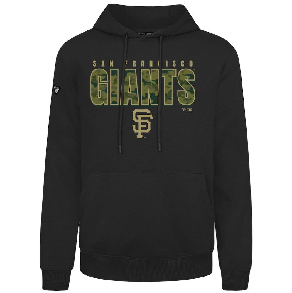 Black San Francisco Giants Levelwear Podium Protect Pullover Hoodie