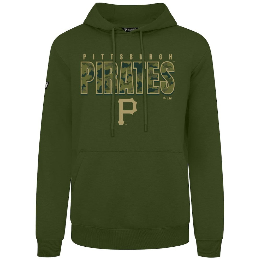 Green Pittsburgh Pirates Levelwear Podium Protect Pullover Hoodie