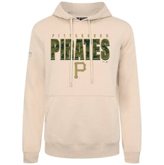 Khaki Pittsburgh Pirates Levelwear Podium Protect Pullover Hoodie
