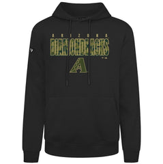 Black Arizona Diamondbacks Levelwear Podium Protect Pullover Hoodie