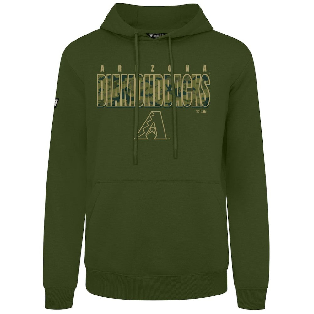 Green Arizona Diamondbacks Levelwear Podium Protect Pullover Hoodie