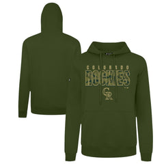 Green Colorado Rockies Levelwear Podium Protect Pullover Hoodie