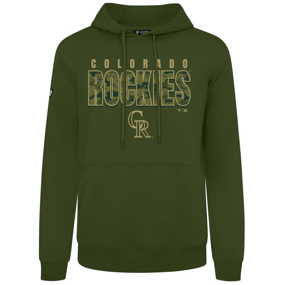 Green Colorado Rockies Levelwear Podium Protect Pullover Hoodie