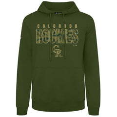 Green Colorado Rockies Levelwear Podium Protect Pullover Hoodie