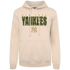 Khaki New York Yankees Levelwear Podium Protect Pullover Hoodie